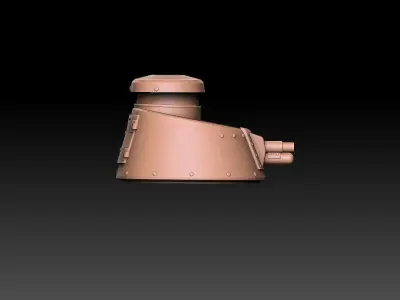 Renault FT Tank Turrets ROYALTY FREE VERSION 3D print model