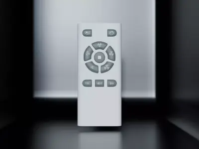 AC TV Remote Control RC Low-poly 3D model