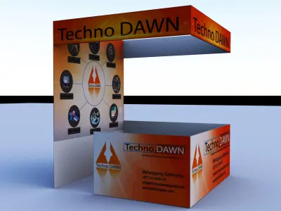 Stall cover Free low-poly 3D model