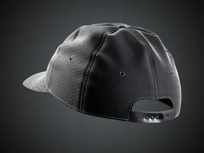 Baseball Cap 3D model Low-poly 3D model