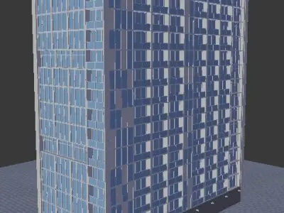 Blender 3D Dubai Hotel Building Good quality  Free 3D model