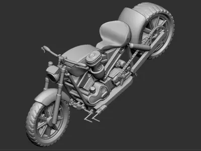 HARLEY  BIG MOTORS 3D print model