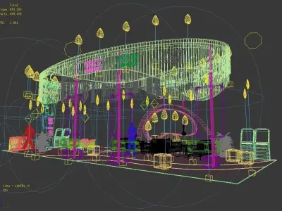 Showroom - Area - 15X6-3DMAX2009-033 3D model