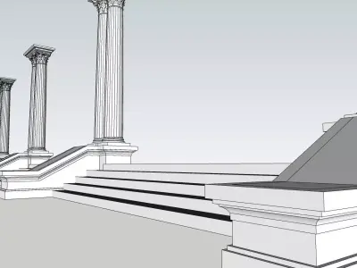 classical columns 3d sketchup model 3D model
