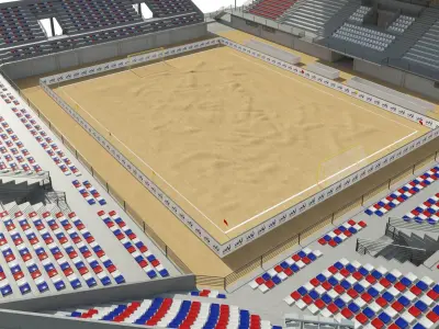 Beach Soccer Stadium 3D model