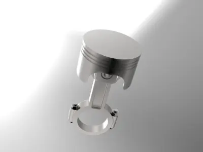 Piston - connecting rod 3D model