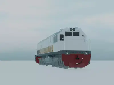 GE U18C No Interior Free 3D model