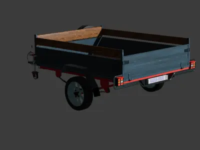 Trailer 3D model from CGTrader