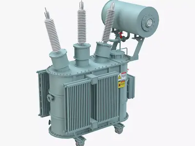 Electrical Transformer 6 3D model