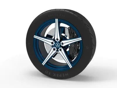 Wheel rim 3D model order