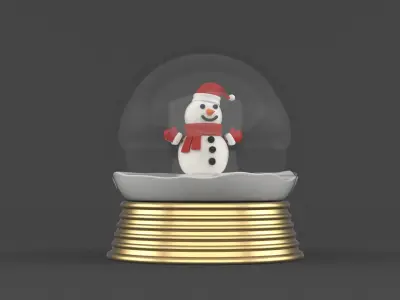 Snowman 3D model 2