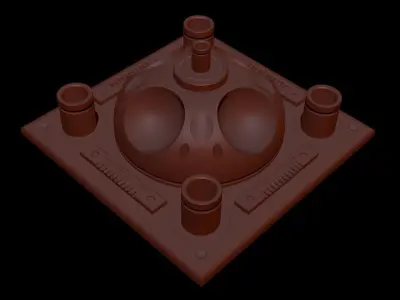 Sci-fi asset 1 - high poly 3D model