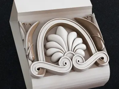 Ornament ornamental corbel in box 3D print model