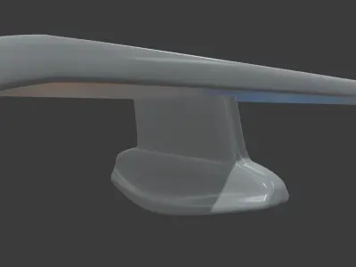 Car Spoiler 01 Low-poly 3D model