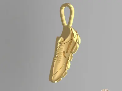 nike sneakers pendant 3 3D print model