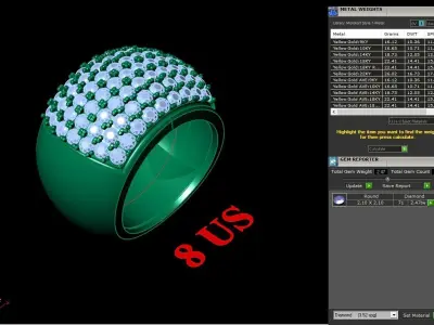 Luxury Men Rings Designs 4MR029 3D print model