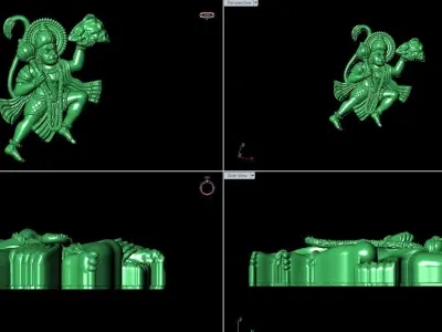 Hanuman pendant 3D print model