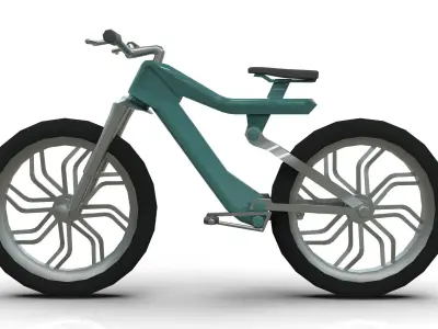 EBike Concept Bicycle Low-poly 3D model