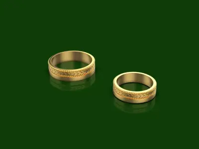 Wedding Rings 3D print model