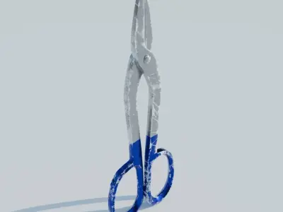 Tin Snips Low-poly 3D model