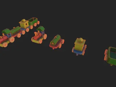 Toys Props Pack Low-poly 3D model