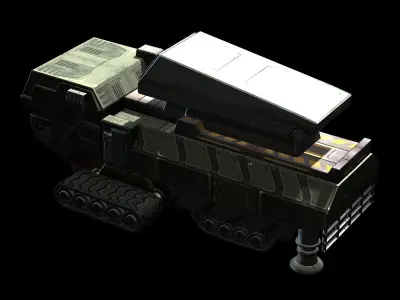 Missile-transportation vehicle 03 3D model