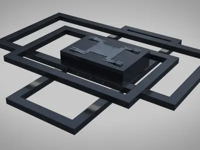 Ceiling Light 5 Low-poly 3D model