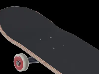 SkateBoard Low-poly 3D model 7