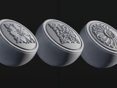 blender ornament brushes 3D model