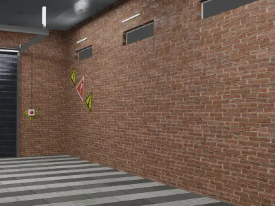 Warehouse loft V2 3D model