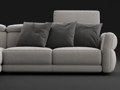 Natuzzi Notturno sofa 3D model