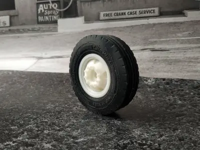 DIY RC Car Trucks Tires Rims and Mold rims 3D print model