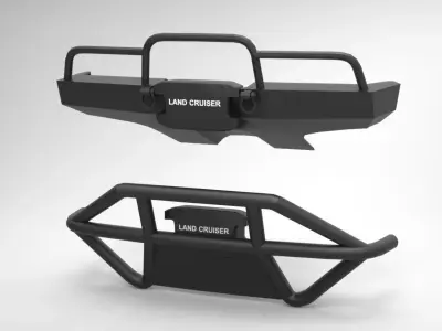 GENERIC TOYOTA BUMPERS Low-poly 3D model