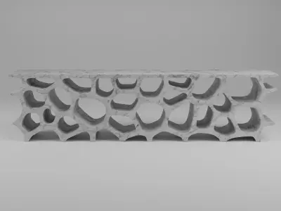Low Voronoi Shelf 3D model