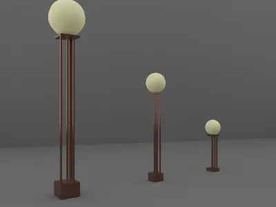 Streer Lamp Free 3D model