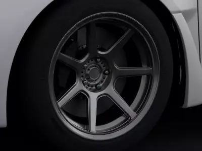 Konig Ultraform Aftermarket Wheel Low-poly 3D model