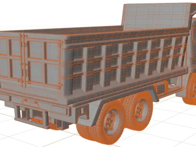 Mitsubishi Fuso Dump Truck 3D model