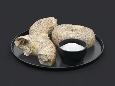 Bagel Plate 3D model