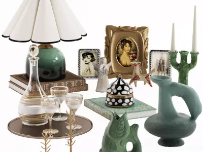 Vintage Decorative Set-H64 3D model