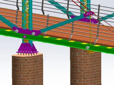 Pedestrian Bridge 3D model order