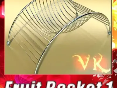 Decorative Metal Container 01 3D model