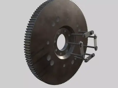 Flywheel Low-poly 3D model