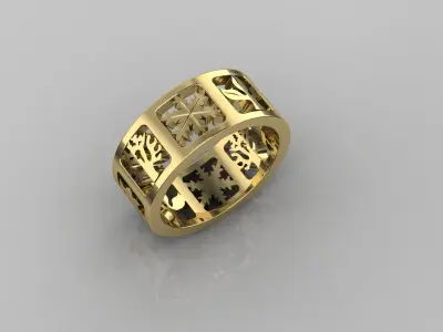 Ring 39 Seasons 3D print model