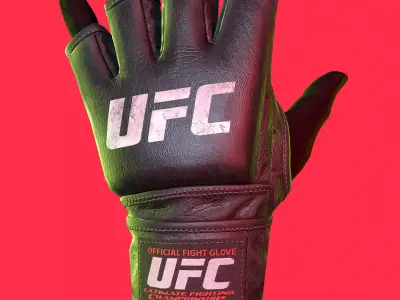 UFC Official Fight Glove Low-poly 3D model