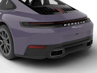 Porsche 911 Carrera T 2025 3d model 3D model