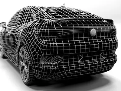 VW ID5 GTX 2022 Low-poly 3D model