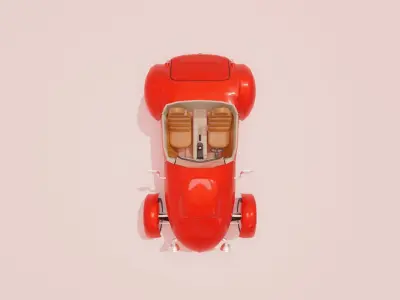 Panoz AIV roadster 1997 Low-poly 3D model