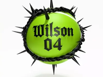 Wilson Tennis Ball Thorn toy 3D print model