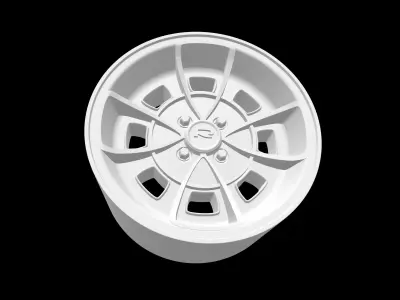Ruspa Vintage Italian rims scalable and printable rims 3D print model