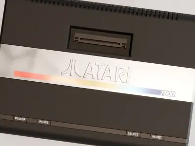 Atari 7800 Low-poly 3D model